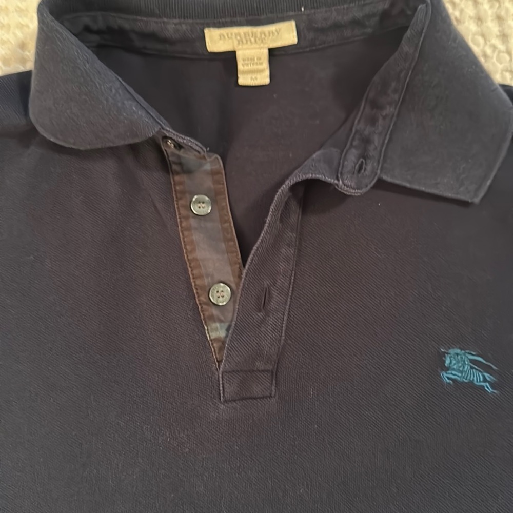 Burberry blue polo T-shirt excellent condition